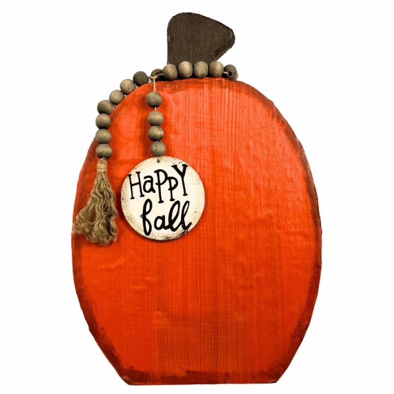 Halloween Decor |   18" Happy Fall Pumpkin Decor Halloween Decor Halloween Decor