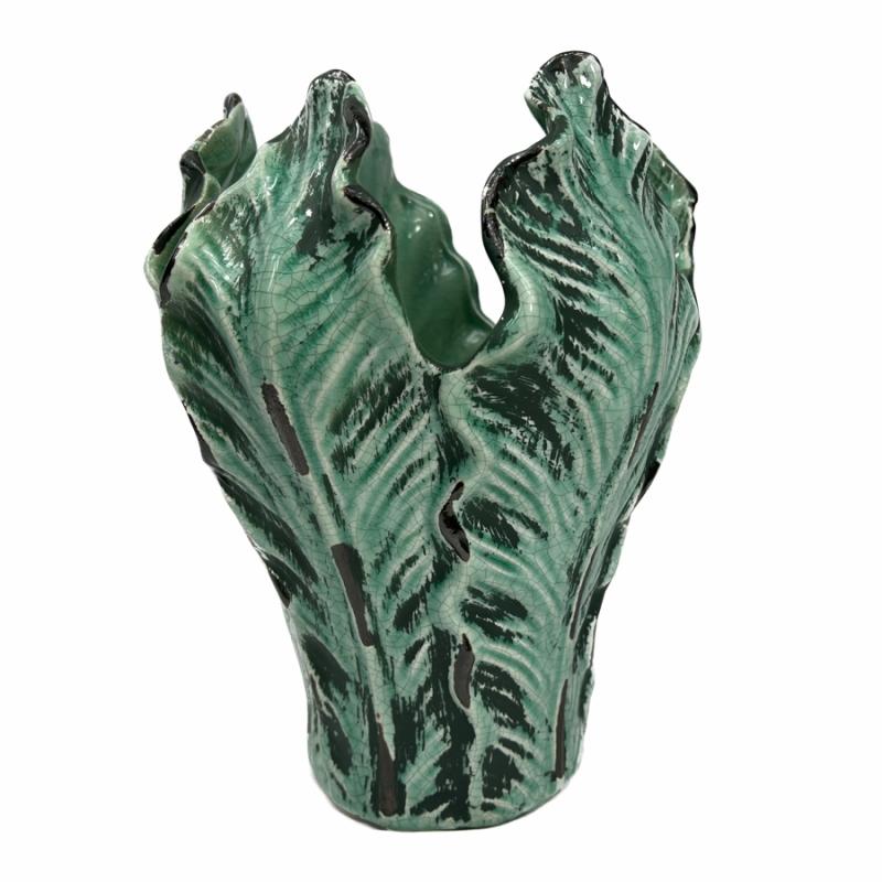 Vases & Urns |   Ceramic Leaf Vase Home Decor Vases & Urns